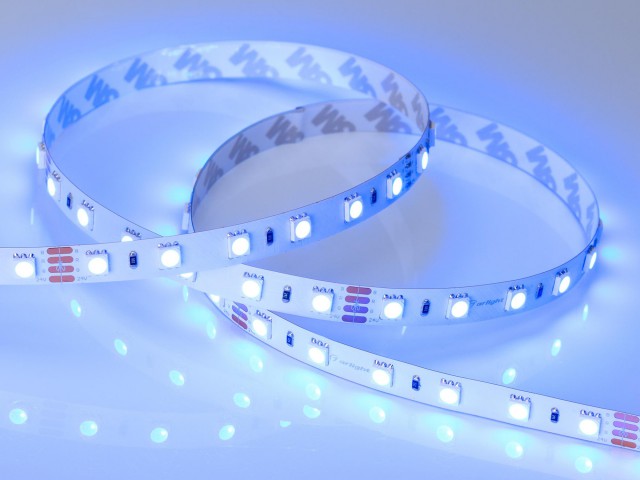 Лента RT 2-5000 24V RGB 2x (5060, 300 LED, LUX) (Arlight, 14.4 Вт/м, IP20) фото:10