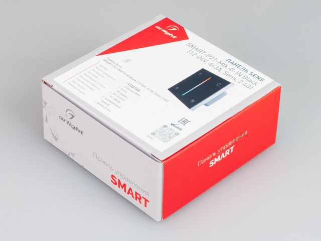 Панель SMART-P21-MIX-G-IN Black (12-24V, 4x3A, Sens, 2.4G) (Arlight, IP20 Пластик, 5 лет) фото:2