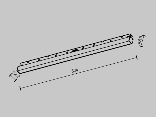 Трековый светильник Technical TR030-2-24W2.7K-B фото:1