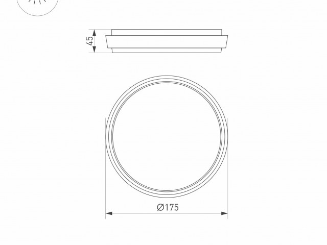 Светильник LGD-GIRO-R175-10W Warm3000 (GR, 110 deg, 230V) (Arlight, IP54 Металл, 3 года) фото:5