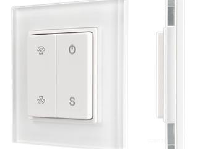 Панель SMART-P47-DIM-G-SUF (3V, 1 зона, Knob, 2.4G) (Arlight, Стекло) фото:1