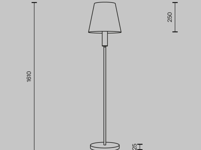 Напольный светильник (торшер) Maytoni MOD483FL-01BS фото:1