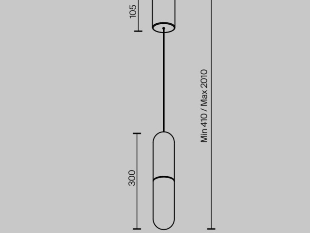 Подвесной светильник Technical P101PL-L300-12W3K-W фото:7