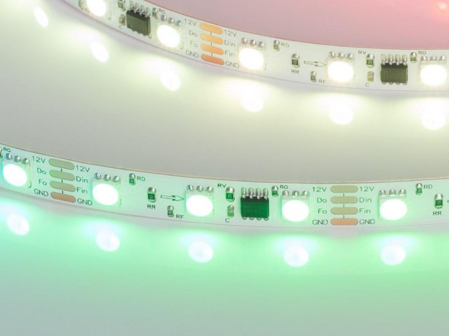 Лента SPI-B60-10mm 12V RGB-PX3-BPT (12 W/m, IP20, 5060, 5m) (Arlight, бегущий огонь) фото:5