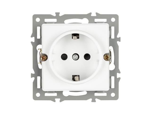 Механизм электрической розетки SCT-GP-MEU-PL-WH (250V, 16A) (Arlight, -) фото:3
