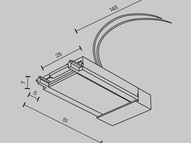 Комплектующие для систем освещения с токоведущими элементами Technical TRA084B-11W фото:6