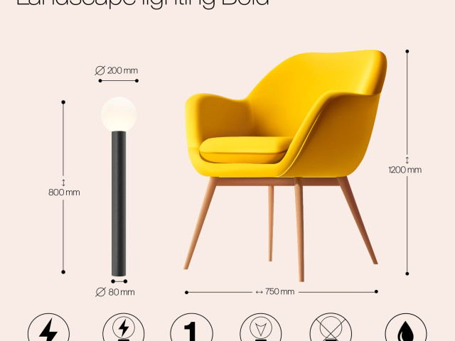 Ландшафтный светильник Outdoor O598FL-01B фото:3