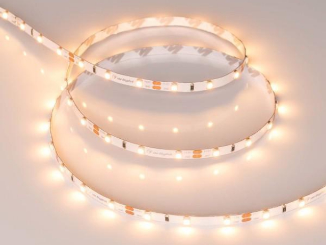 Лента RT-A60-5mm 12V Warm2400 (4.8 W/m, IP20, 2835, 5m) (Arlight, узкая) фото:2