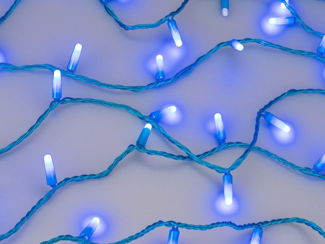 Светодиодная гирлянда ARD-STRING-CLASSIC-10000-BLUE-100LED-MILK-FLASH Blue (230V, 7W) (Ardecoled, IP65) фото:2