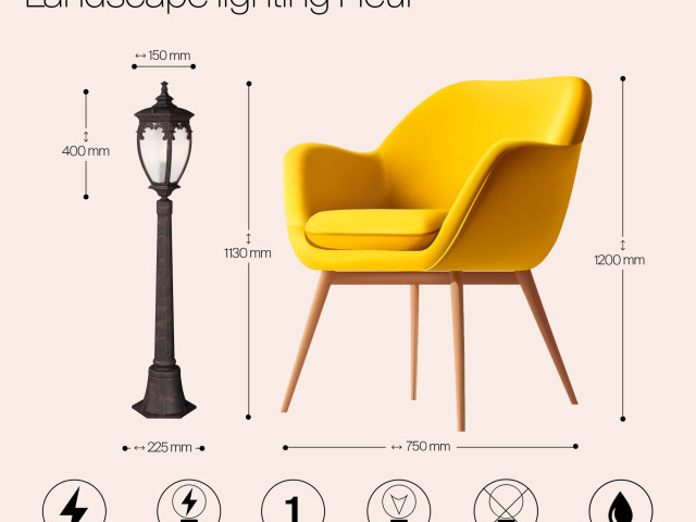 Ландшафтный светильник Outdoor O414FL-01BZ1 фото:11