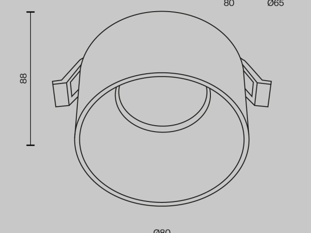 Встраиваемый светильник Technical DL047-01W фото:2