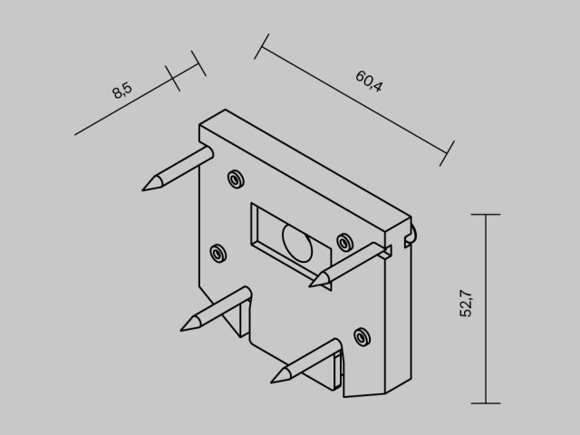 Комплектующие для встраиваемой трековой системы Technical TRA034D-EC-422W фото:1