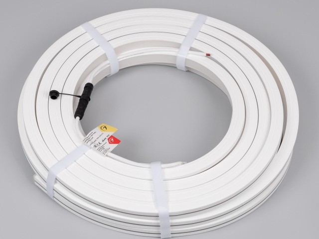 Лента герметичная MOONLIGHT-TOP-X280-20x20mm 24V Warm3000 (10 W/m, IP67, 15m, wire x1) (Arlight, Вывод боковой, 5 лет) фото:3