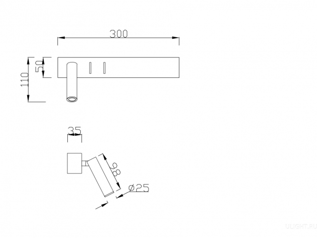 Настенный светильник (бра) Technical C031WL-L8W3K фото:4