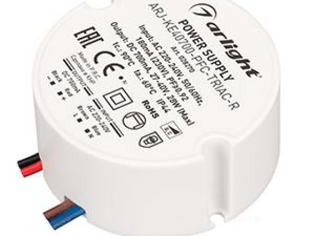 Блок питания ARJ-KE40700-PFC-TRIAC-R (28W, 700mA) (Arlight, IP44 Пластик, 5 лет) фото:4