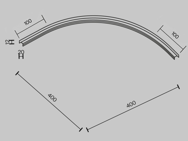 Комплектующие для систем освещения с токоведущими элементами Technical TRA172CL-R300-11B фото:1