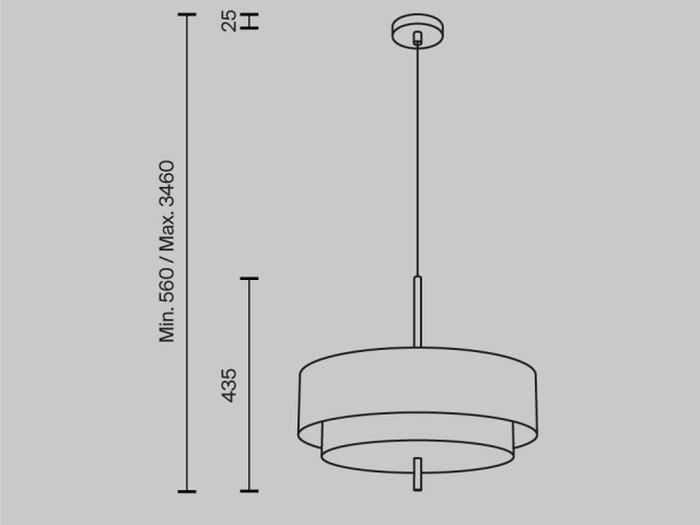 Подвесной светильник Maytoni MOD613PL-05GR1 фото:7