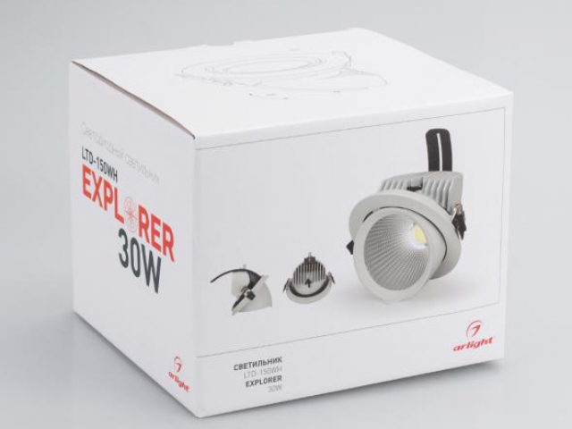 Светильник LTD-EXPLORER-R100-12W Day4000 (WH, 38 deg) (Arlight, IP20 Металл, 3 года) фото:27