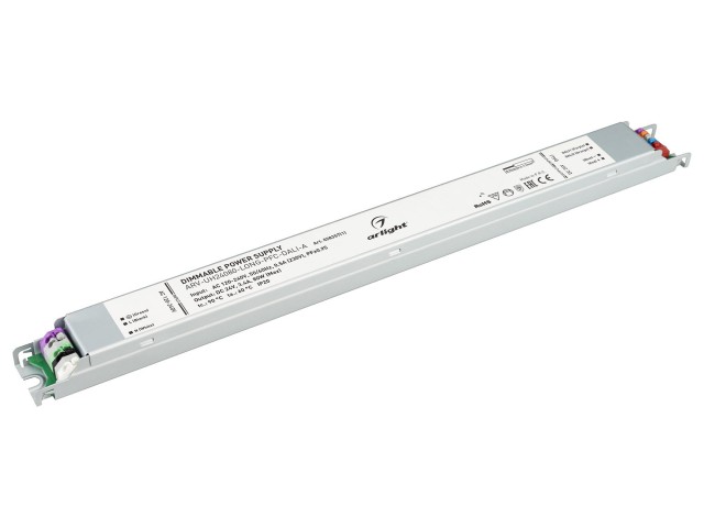 Блок питания ARV-UH24080-LONG-PFC-DALI-A (24V, 3.4A, 80W) (Arlight, IP20 Металл, 7 лет) фото:3