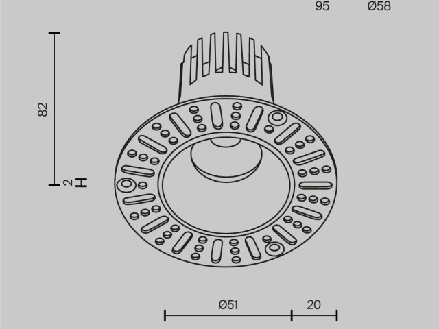 Встраиваемый светильник Technical DL124-10W-3K-TRS-W фото:13