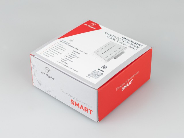 Панель Sens SMART-P29-DIM White (230V, 4 зоны, 2.4G) (Arlight, IP20 Пластик, 5 лет) фото:4