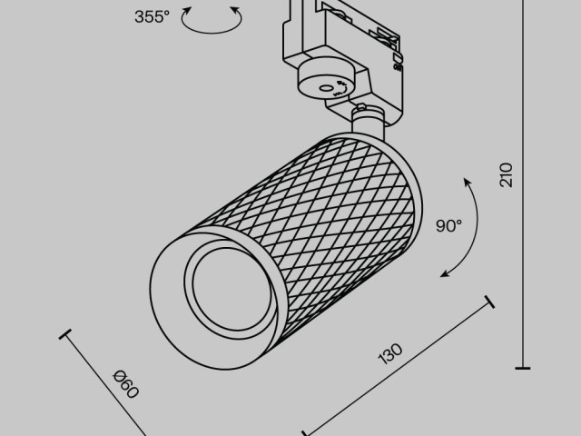 Трековый светильник Technical TR011-1-GU10-G фото:9