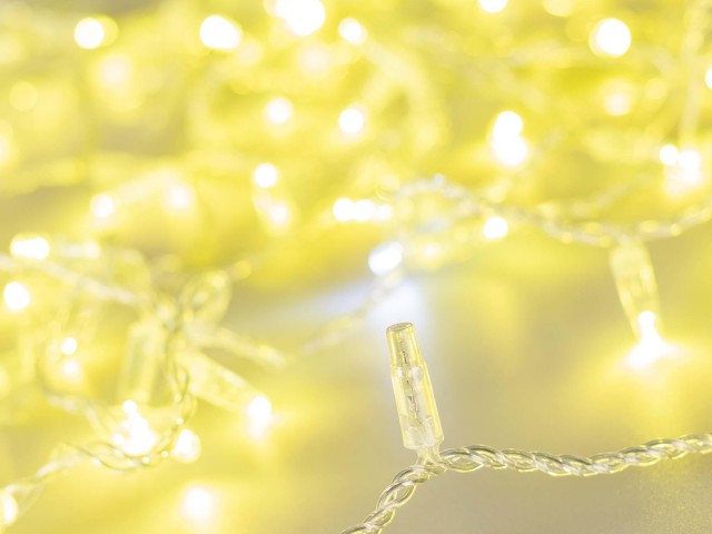 Светодиодная гирлянда ARD-STRING-CLASSIC-10000-CLEAR-100LED-FLASH Gold (230V, 7W) (Ardecoled, IP65) фото:3