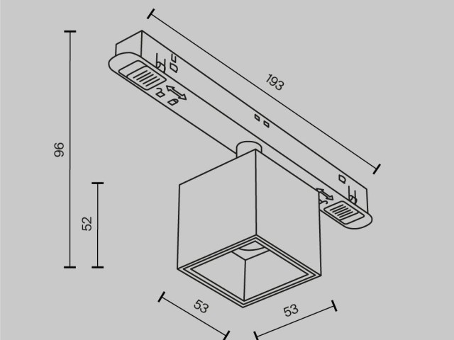 Трековый светильник Technical TR133-2-7W3K-B фото:9