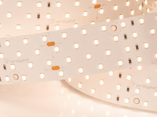 Лента RT 2-2500 24V Warm2700 4x2 (2835, 700 LED, CRI98) (Arlight, 30 Вт/м, IP20) фото:2