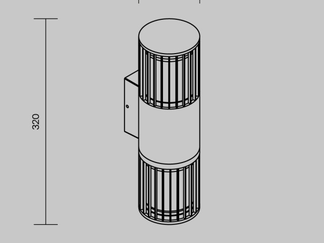 Уличный настенный светильник Outdoor O492WL-02GF фото:1