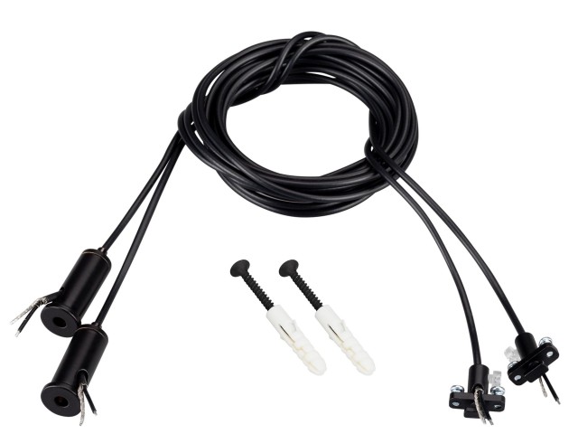 Подвес токопроводящий ARL-SL-LINE 2x2m Set BLACK (Arlight, провод 2x0.5) фото:1