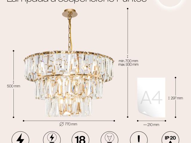 Подвесной светильник Maytoni MOD043PL-18G фото:2