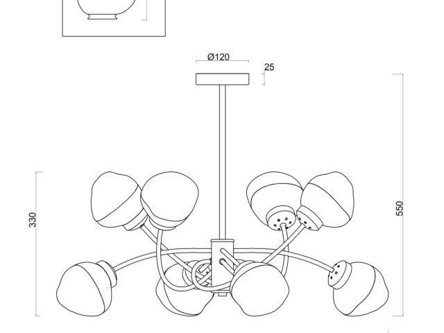Люстра Freya FR8017PL-08MG фото:7