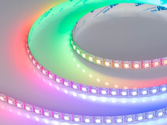 Лента SPI-B96-10mm 12V RGB-PX1-BPT (13 W/m, IP20, 5060, 5m) (Arlight, Открытый) фото:1