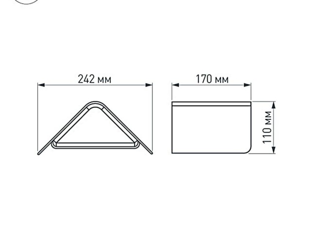 Светильник LGD-Wall-Delta-1B-12W Warm White (Arlight, IP54 Металл, 3 года) фото:2