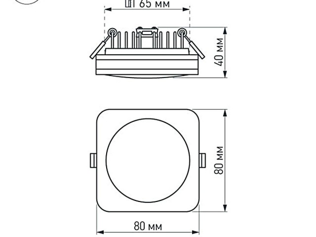 Светодиодная панель LTD-80x80SOL-BK-5W Day White (Arlight, IP44 Пластик, 3 года) фото:10