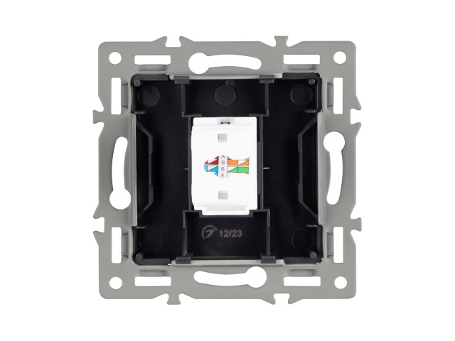 Механизм компьютерной розетки SCT-MPC1-PL-BK (RJ-45, CAT6) (Arlight, -) фото:3