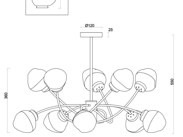 Люстра Freya FR8017PL-10MG фото:9