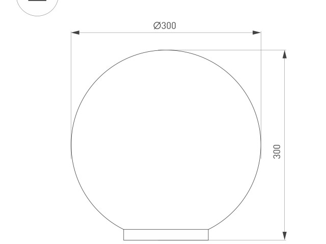 Светильник KT-GLOBE-R300-10W Warm3000 (DG, 275 deg, 24V) (Arlight, IP65 Металл, 3 года) фото:1