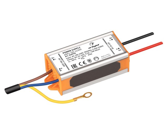 Блок питания ARPJ-SN-42300 (12W, 23-42V, 300mA) (Arlight, IP65 Металл, 3 года) фото:3