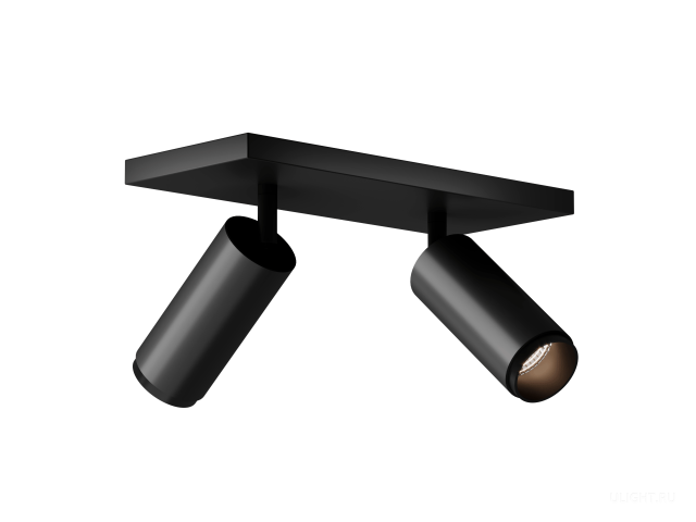 Накладной светильник HOKASU Tube DUO Zoom (55-120/ral9005 – 20w/5090/12-50deg) фото:1