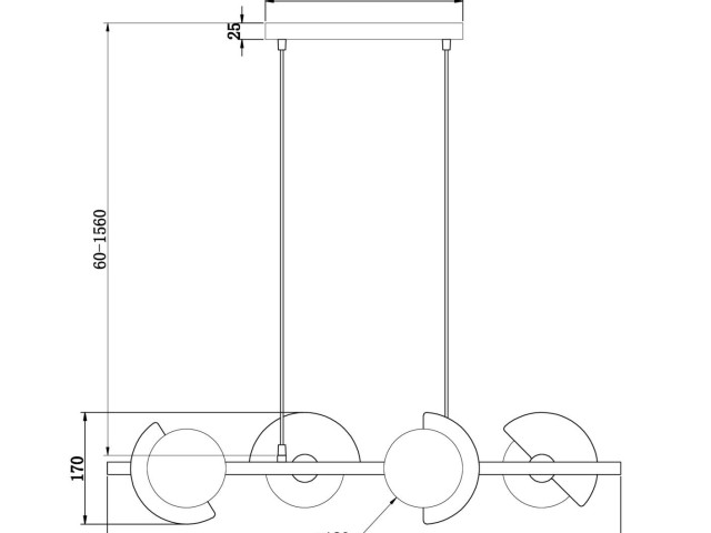 Подвесной светильник Freya FR5391PL-04CFL фото:3
