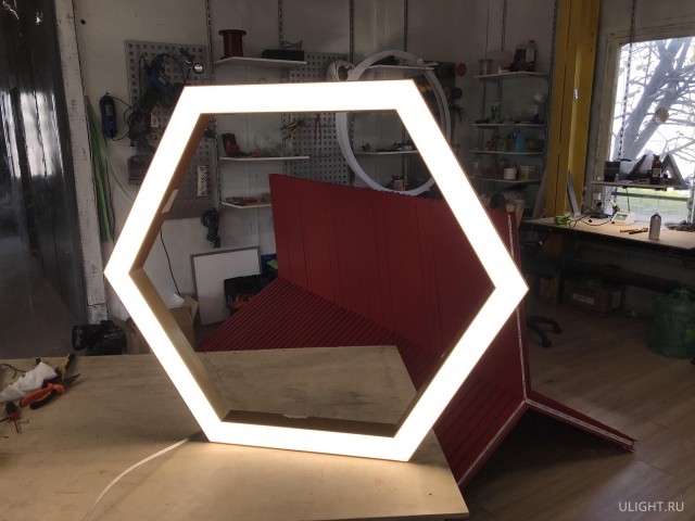 Светильник HOKASU Hexagon 35/40 (RAL9003/404*6mm/LT70 — 3K/52W) фото:14