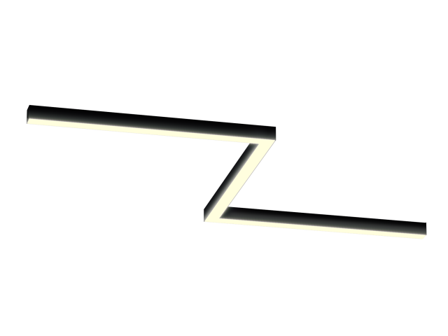 Светильник ЗигЗаг S50 (RAL9005/3x840mm-90/LT70 — 3K/54W) фото:1