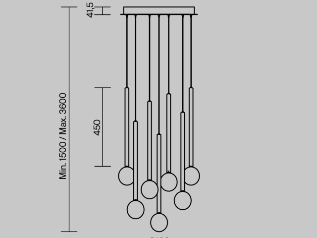 Подвесной светильник Maytoni MOD383PL-L20BBS3K фото:5