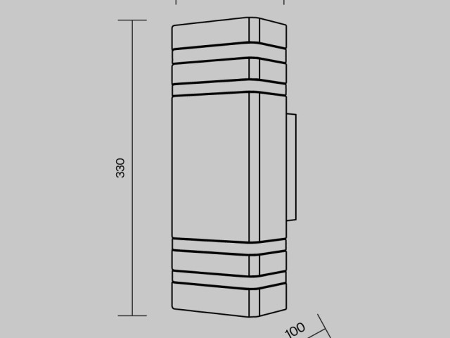 Настенный светильник (бра) Outdoor O578WL-02B фото:2