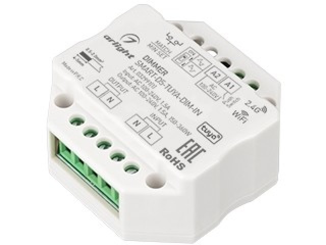 Диммер SMART-D5-TUYA-DIM-IN (230V, 1.5A, TRIAC, WiFi, 2.4G) (Arlight, IP20 Пластик, 5 лет) фото:2