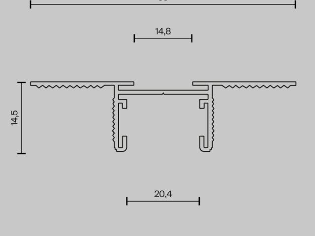 Шинопровод встраиваемый Technical TRX172-121B фото:1