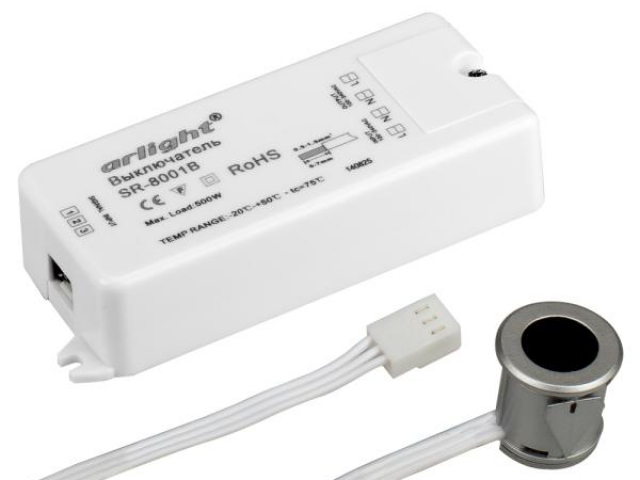 ИК-датчик SR-8001B Silver (220V, 500W, IR-Sensor) (Arlight, -) фото:1