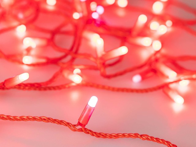 Светодиодная гирлянда ARD-STRING-CLASSIC-10000-RED-100LED-MILK-FLASH Red (230V, 7W) (Ardecoled, IP65) фото:4